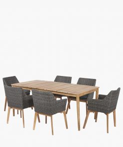 Pacific Lifestyle Larissa Dining Set Kubu Grey