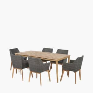 Pacific Lifestyle Larissa Dining Set Kubu Grey