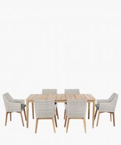 Pacific Lifestyle Larissa Dining Set Light Kubu Grey