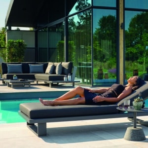 LIFE Fitz Roy Sun Lounger lava