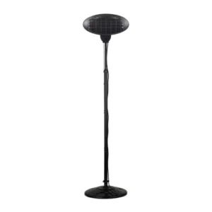 Tepro Adjustable 2kW Black Electric Patio Heater with Quartz element