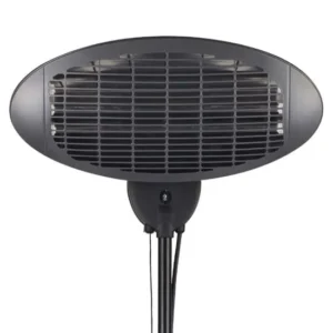 Tepro Adjustable 2kW Black Electric Patio Heater with Quartz element