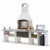 Palazzetti Marbella Outdoor BBQ Kitchen with Twin Gas Hob and Sink - Anthracite