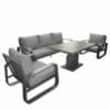 Norfolk Leisure Babingley 3 Seat Lounge with High Gas Adjustable Table