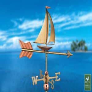 Espira Sail Boat Cottage Copper Weathervane