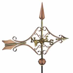 Espira Victorian Arrow Cottage Copper Weathervane