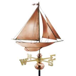 Espira Racing Sloop Farmhouse Copper Weathervane