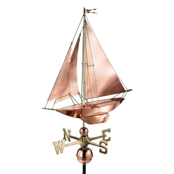 Espira Racing Sloop Farmhouse Copper Weathervane