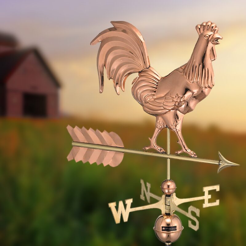 Espira Rooster Farmhouse Copper Weathervane