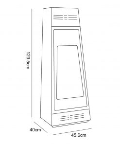 TecnoAir Tokyo Freestanding Bioethanol Eco Fireplace