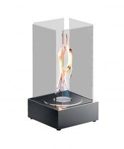 TecnoAir Aosta Bioethanol Square Eco Lantern - Steel