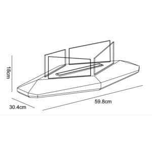 TecnoAir Boston Bioethanol Eco Table Fireplace