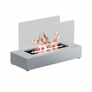 TecnoAir Cremona Bioethanol Eco Table Fireplace - White