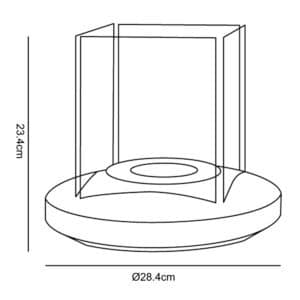 TecnoAir Lione Bioethanol Eco Lantern