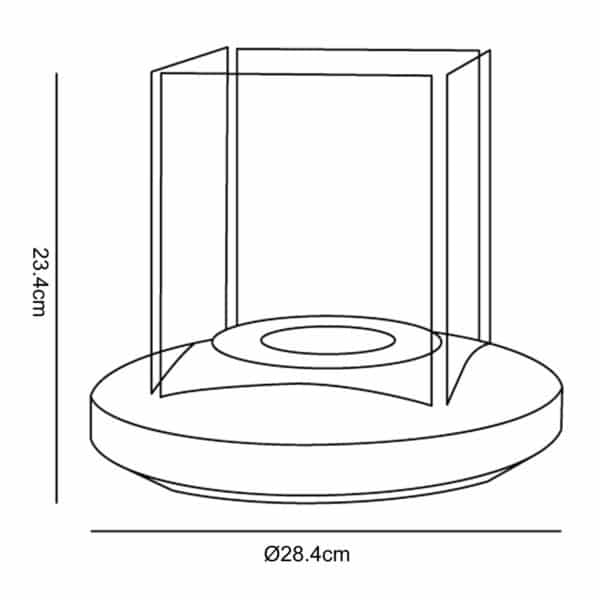 TecnoAir Lione Bioethanol Eco Lantern