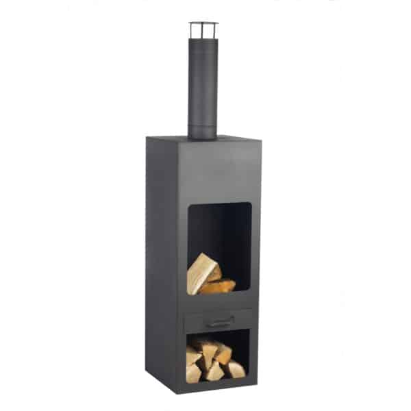 Callow Kentucky Garden Fireplace in Black