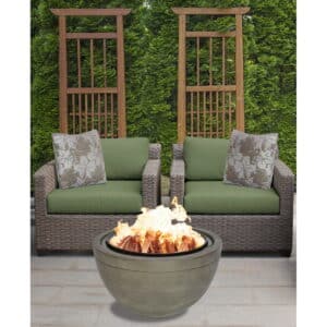 Callow County Deluxe Wood Firepit with Spark Guard, Poker and BBQ Grill