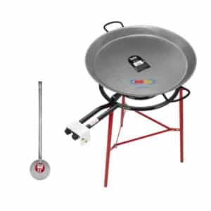 Original Paella Cooking Set with 70cm Polished Steel Paella Pan