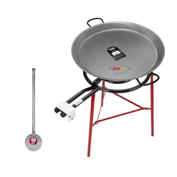 Original Paella Cooking Set with 70cm Polished Steel Paella Pan