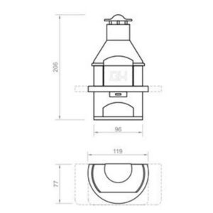 Callow Rondo Dark Masonry BBQ