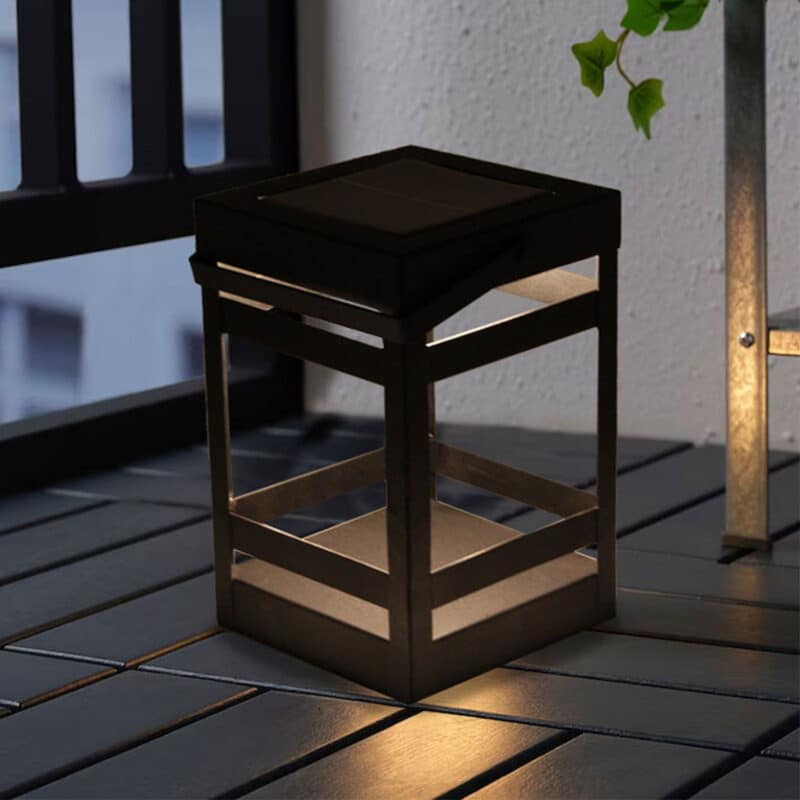 Callow Outdoor Garden Solar Square LED Lantern