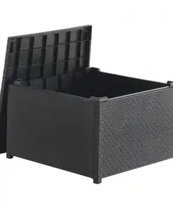Diva 4pc Lounger Set with Double Sofa, 2 Armchairs and Coffee Table in Graphite