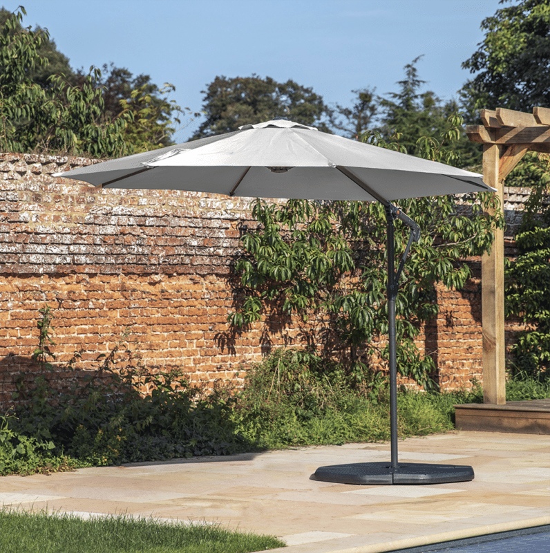 GLS Nona 3m Cantilever Parasol Grey