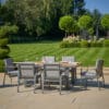 Pacific Lifestyle Stockholm Anthracite Outdoor 6 Seater Dining Set