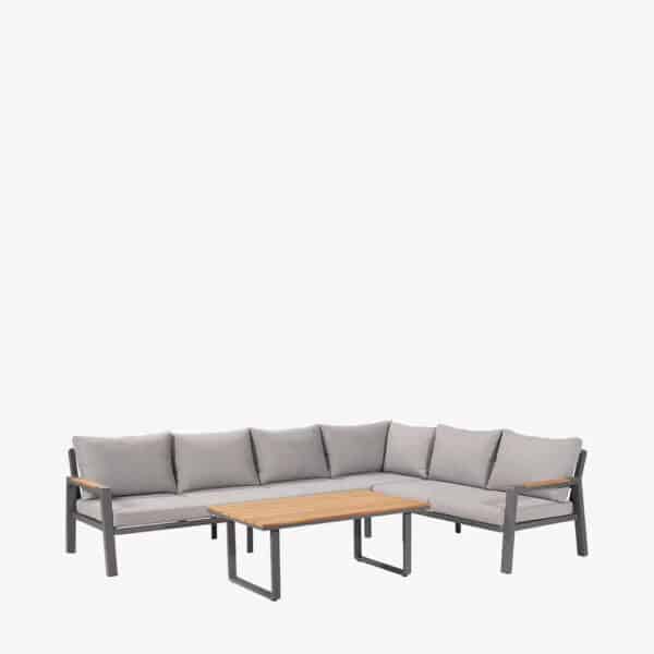 Pacific Lifestyle Stockholm Anthracite Outdoor Corner Seating Set