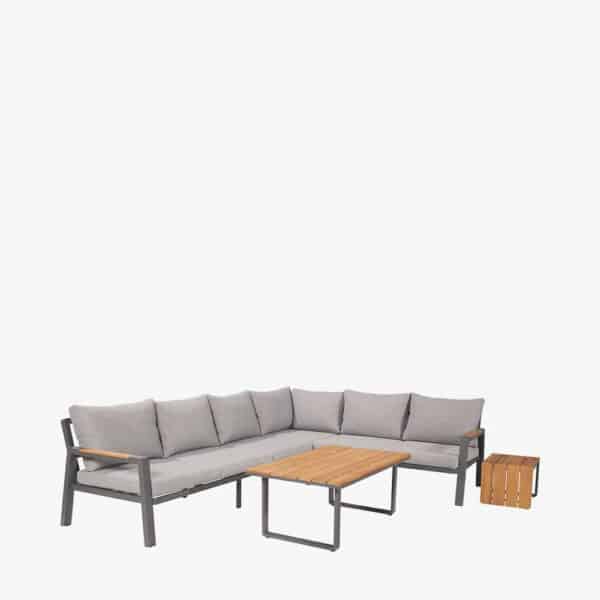 Pacific Lifestyle Stockholm Anthracite Outdoor Corner Seating Set