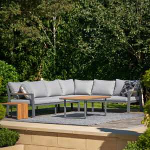 Pacific Lifestyle Stockholm Anthracite Outdoor Corner Seating Set