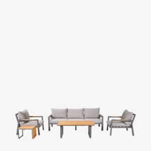 Pacific Lifestyle Stockholm Anthracite Outdoor Seating Set