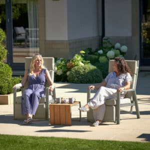 Pacific Lifestyle Stockholm Limestone Outdoor Recliner Set