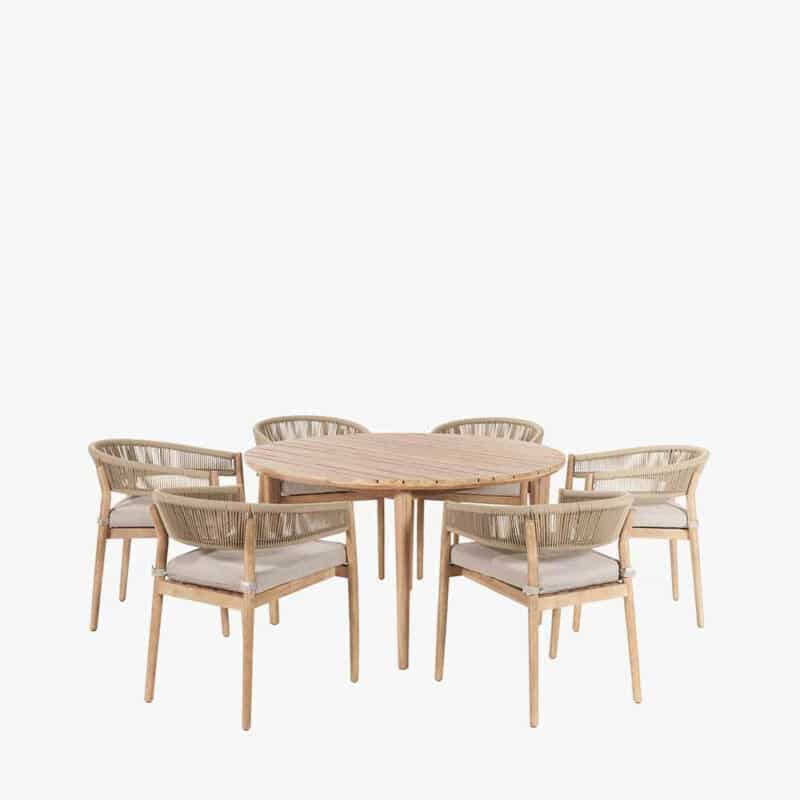 Pacific Lifestyle Denver Sage Green Outdoor 6 Seater Dining Set