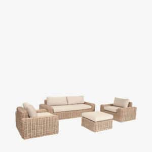 Pacific Lifestyle Como Natural Antique Outdoor Seating Set