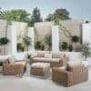 Pacific Lifestyle Como Natural Antique Outdoor Seating Set