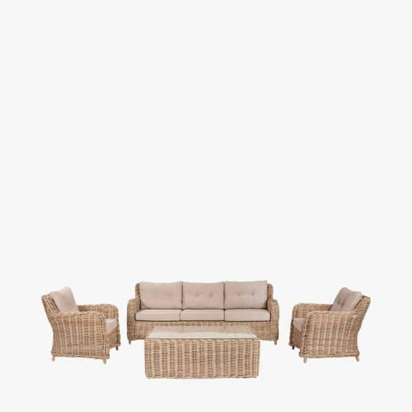 Pacific Lifestyle Barakaldo Natural Antique Outdoor Seating Set