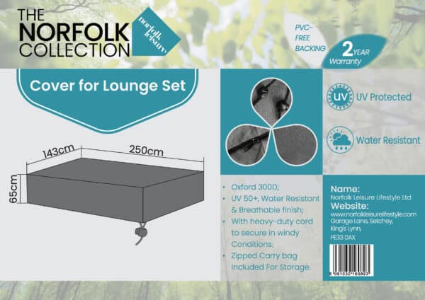 Norfolk Leisure Bellmount 2 Seater Lounge Set Cover