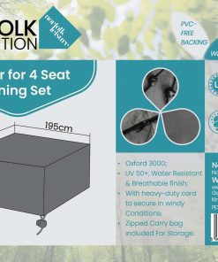 Norfolk Leisure Bellmount 4 Seater Dining Cover