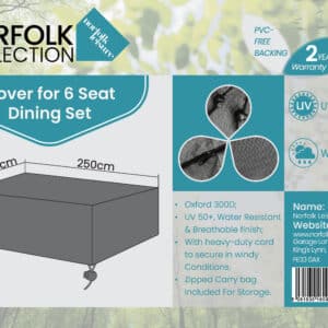 Norfolk Leisure Bellmount 6 Seater Dining Cover