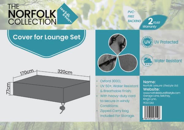 Norfolk Leisure Melford 3 Seater Sofa Cover