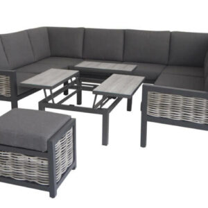 Norfolk Leisure Langham large U shaped Lounge set with 3 way lift table & stool 