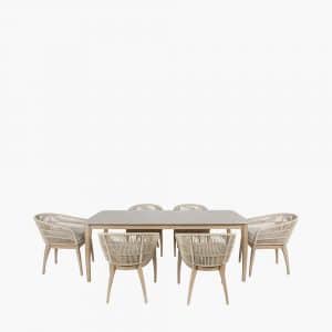Moeven Outdoor 6 Seater Dining Set